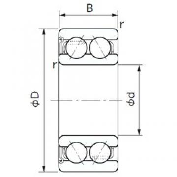 17 mm x 40 mm x 17.5 mm  NACHI 5203AZ angular contact ball bearings