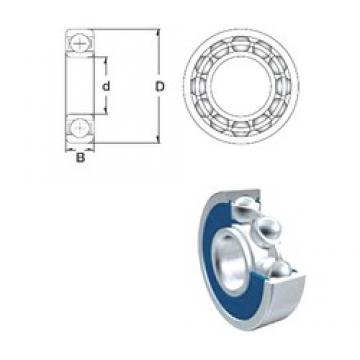 10 mm x 22 mm x 6 mm  ZEN 61900-2RS deep groove ball bearings