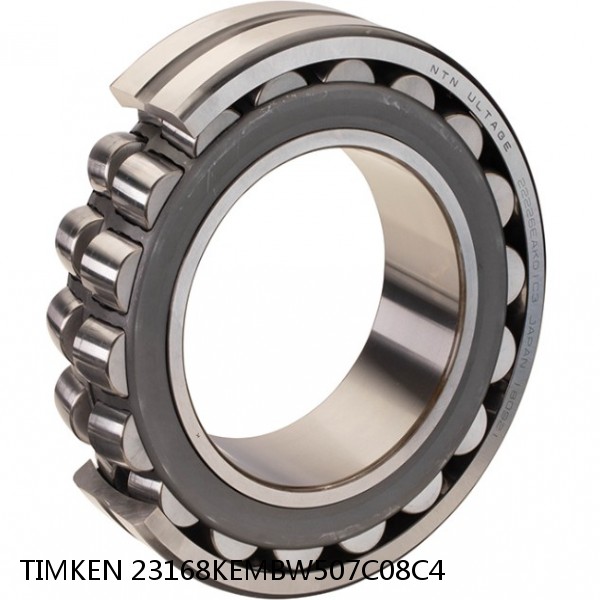 23168KEMBW507C08C4 TIMKEN Spherical Roller Bearings Steel Cage