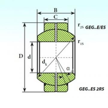 240 mm x 370 mm x 190 mm  ISB GEG 240 ES plain bearings