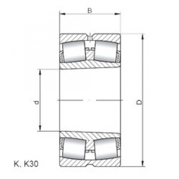 130 mm x 230 mm x 64 mm  ISO 22226 KW33 spherical roller bearings