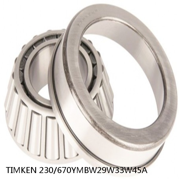 230/670YMBW29W33W45A TIMKEN Tapered Roller Bearings Tapered Single Metric