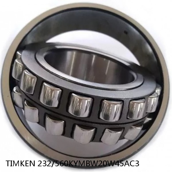 232/560KYMBW20W45AC3 TIMKEN Spherical Roller Bearings Steel Cage #1 small image