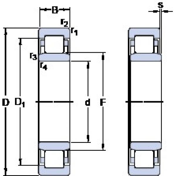 30 mm x 62 mm x 20 mm  SKF NU 2206 ECP thrust ball bearings #1 image