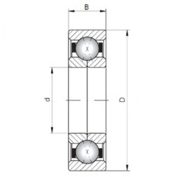 ISO QJ224 angular contact ball bearings #3 image