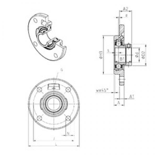 SNR ESFCE208 bearing units #3 image