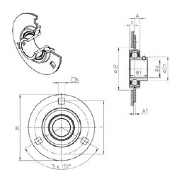 SNR USPF201 bearing units #3 image