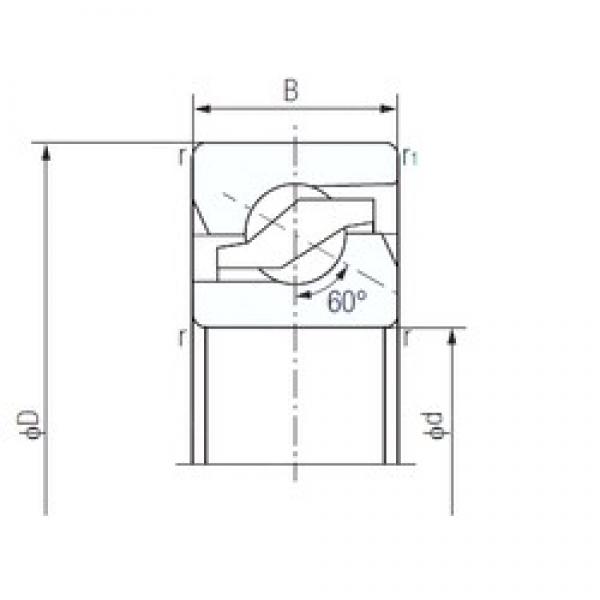 35 mm x 72 mm x 15 mm  NACHI 35TAB07 thrust ball bearings #1 image