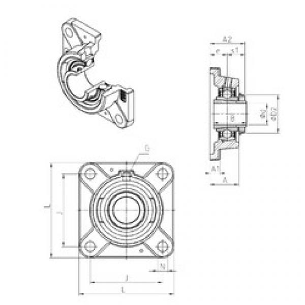 SNR UKFE209H bearing units #3 image