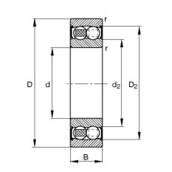 65 mm x 120 mm x 31 mm  FAG 2213-2RS-TVH self aligning ball bearings #3 image