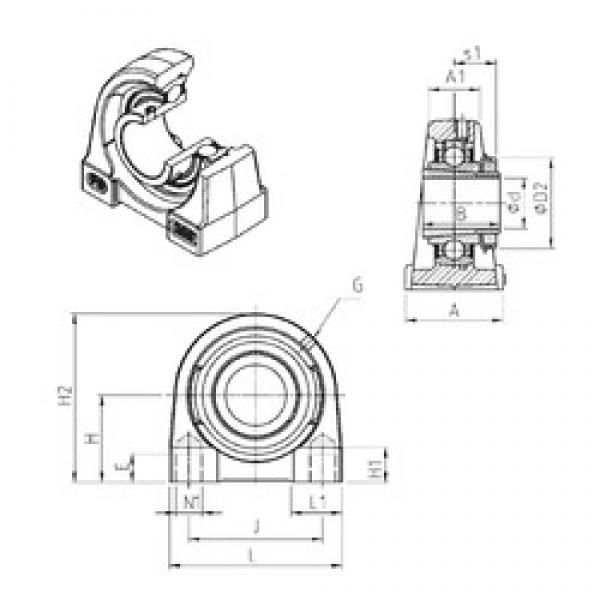 SNR UKPG209H bearing units #3 image