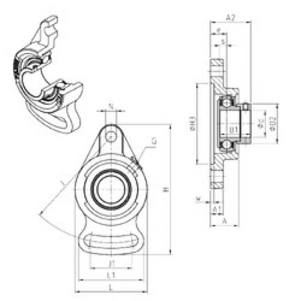 SNR ESFAE207 bearing units #3 image