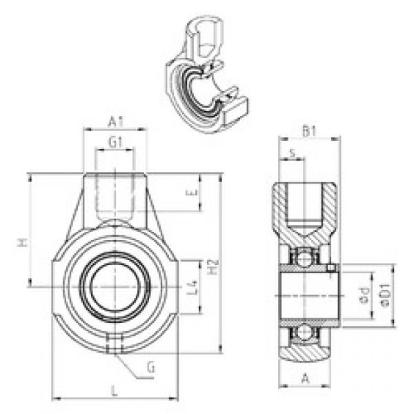 SNR UCEHE202 bearing units #3 image