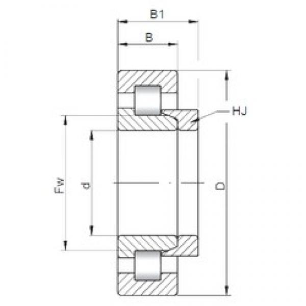 30 mm x 90 mm x 23 mm  ISO NH406 cylindrical roller bearings #3 image