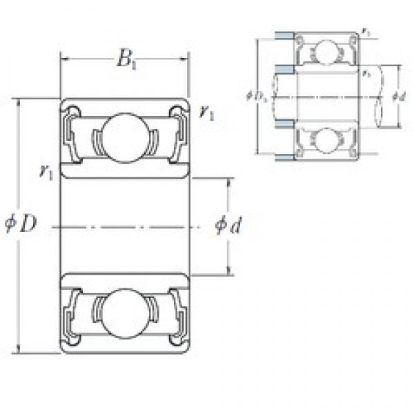 7 mm x 26 mm x 9 mm  ISO 637-2RS deep groove ball bearings #3 image